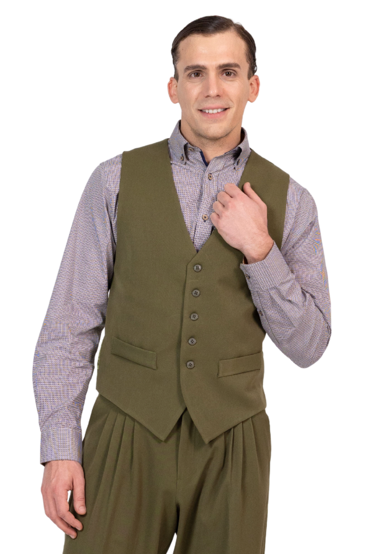 Olive Green Men's Tango Vest
