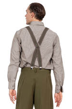 Load image into Gallery viewer, Olive Green Men's Adjustable Suspenders