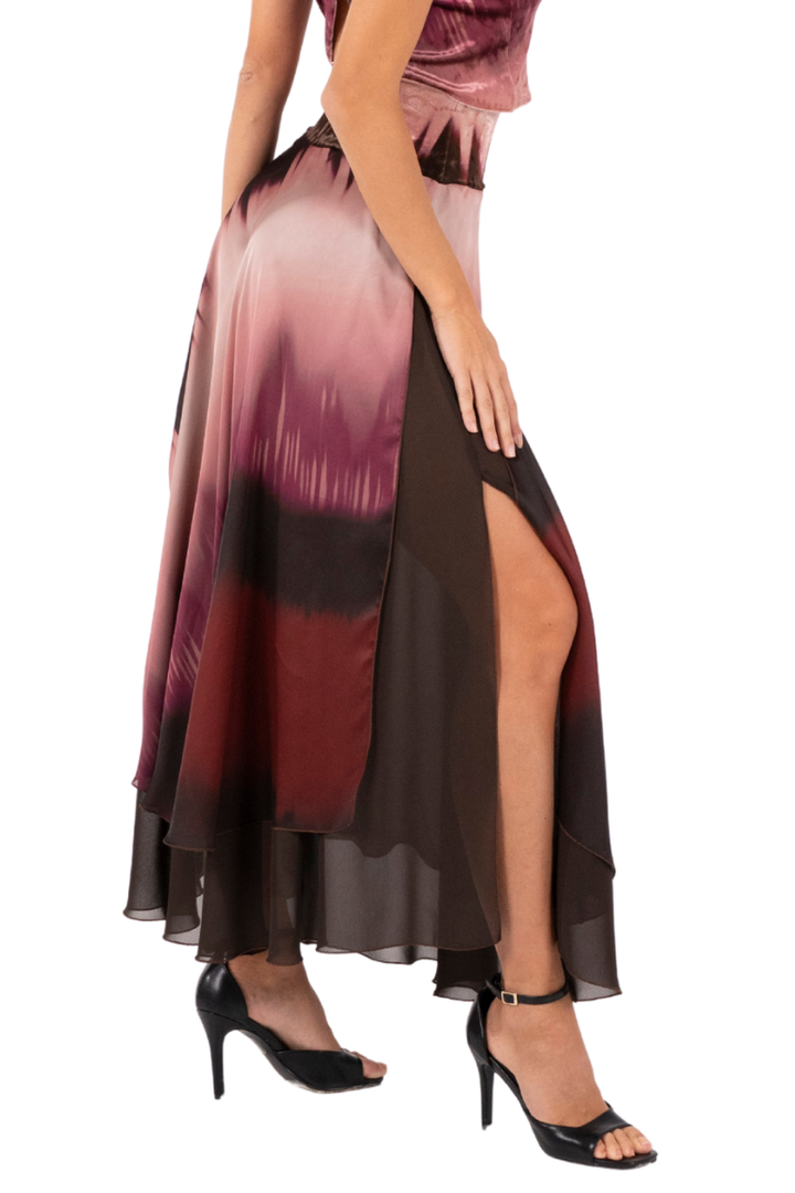 Ombré Muslin Two Layer Skirt