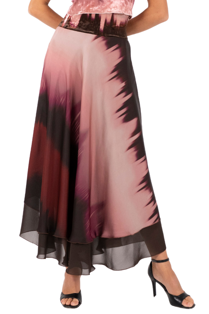 Ombré Muslin Two Layer Skirt