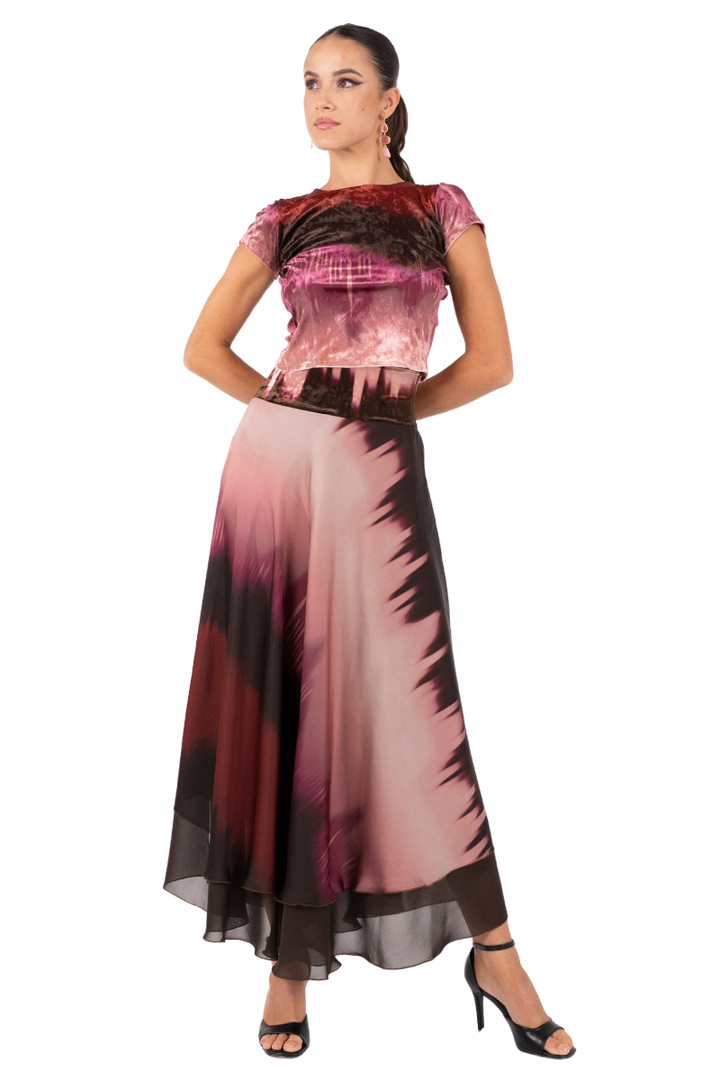 Ombré Muslin Two Layer Skirt