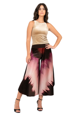 Load image into Gallery viewer, Velvet Floral Print Wide-Leg Tango Pants (S,M)