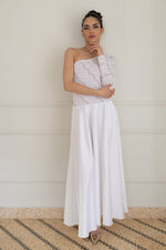Load image into Gallery viewer, One-shoulder Lace &amp; Satin Bridal Tango Dress With Keyhole Cutout