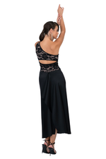 Load image into Gallery viewer, One-shoulder Lace &amp; Satin Dance Dress