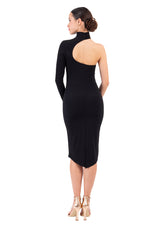 Load image into Gallery viewer, One-sleeved Tango Dress