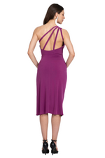 Load image into Gallery viewer, One Shoulder Bodysuit With Decorative Strappy Back
