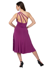 Load image into Gallery viewer, One Shoulder Bodysuit With Decorative Strappy Back