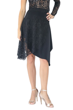Load image into Gallery viewer, One Side Lace Tango Skirt