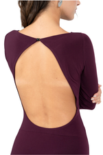 Load image into Gallery viewer, Open Back Long Sleeve Asymmetric Dress

