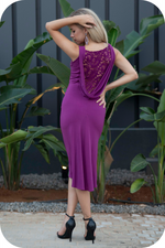 Load image into Gallery viewer, Kristie Tango Dress (S) (Dark Fuchsia)
