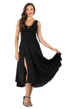 Load image into Gallery viewer, Open Back Two-Tiered Dance Dress With Lace Applique