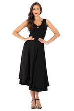 Load image into Gallery viewer, Open Back Two-Tiered Dance Dress With Lace Applique