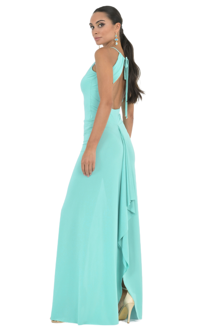 Low Back Midi Fishtail Dress | Argentine Tango Dresses conDiva Low Back Midi Fishtail Dress | Argentine Tango Dresses conDiva
