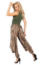 Load image into Gallery viewer, Organic Zebra Print Harem Style Tango Pants