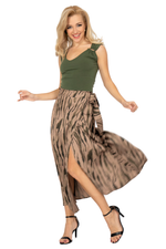 Load image into Gallery viewer, Organic Zebra Print Wrap Dance Skirt