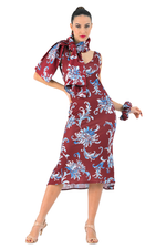 Load image into Gallery viewer, Paisley Floral Print Satin Scarf