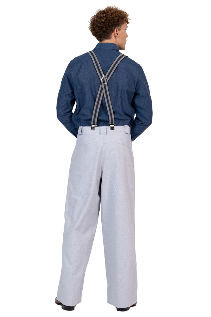 Pastel Men's Tango Pants With Button Pocket Details