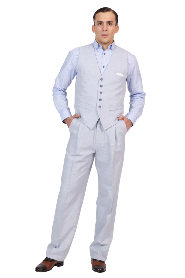 Pastel Tango Pants With Front Pleat