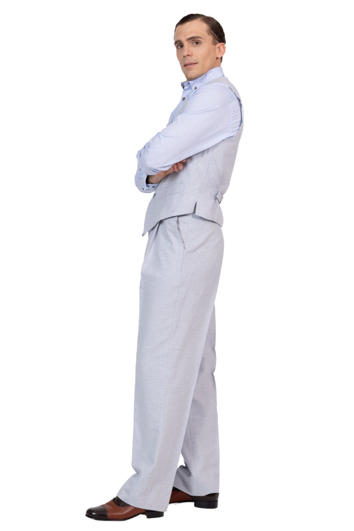 Pastel Tango Pants With Front Pleat