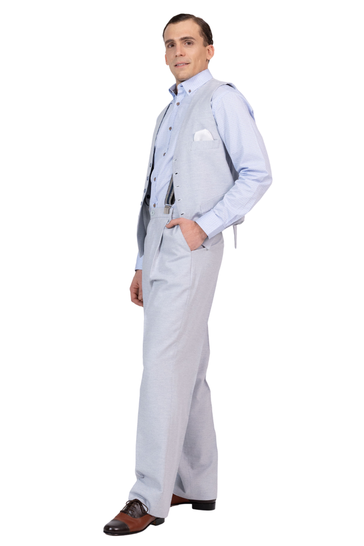 Pastel Tango Pants With Front Pleat