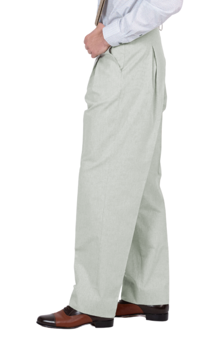 Pastel Tango Pants With Front And Back Pleat