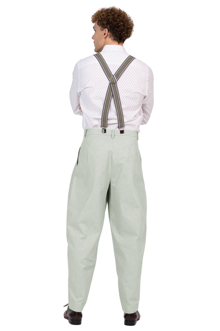 With Two Inverted Pleats