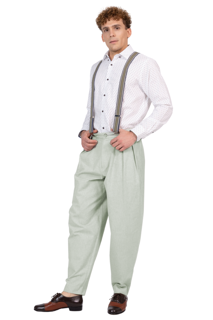 With Two Inverted Pleats