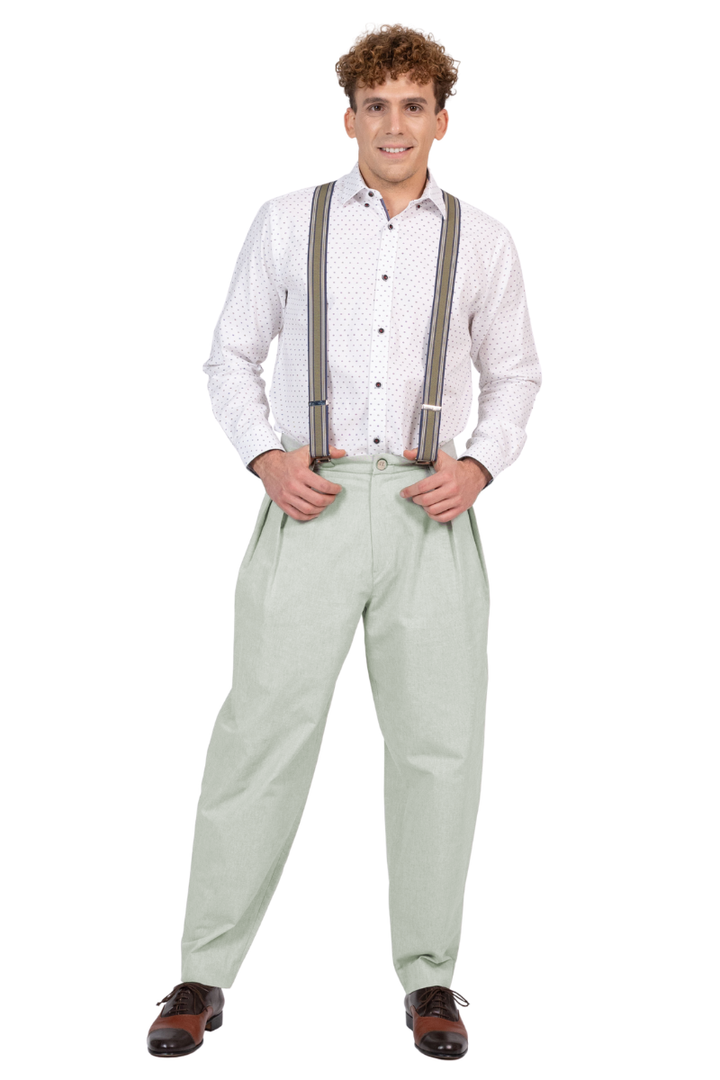 With Two Inverted Pleats