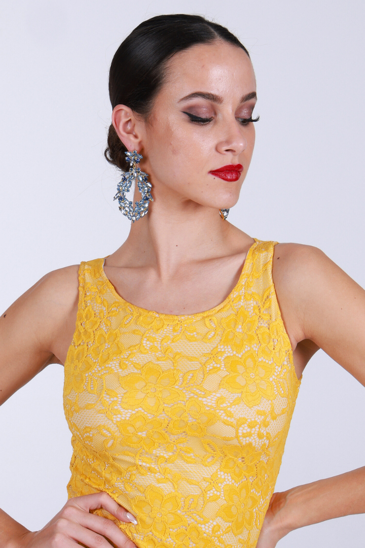 Pastel Blue Flora Tango Earrings