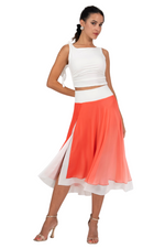 Load image into Gallery viewer, Gradient Two-layer Georgette Skirt

