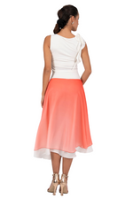 Load image into Gallery viewer, Gradient Two-layer Georgette Skirt

