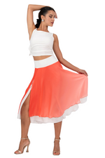 Load image into Gallery viewer, Gradient Two-layer Georgette Skirt
