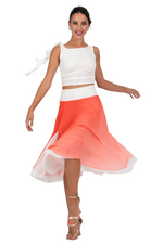 Load image into Gallery viewer, Gradient Two-layer Georgette Skirt
