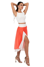 Load image into Gallery viewer, Gradient Two-layer Georgette Skirt
