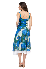 Load image into Gallery viewer, Peony Floral Two-Layer Georgette Dance Skirt