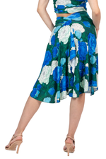 Load image into Gallery viewer, Peony Floral Tango Skirt With Rich Back Draping