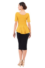 Load image into Gallery viewer, Peplum Top With Short Sleeves
