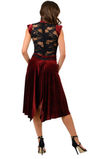 Load image into Gallery viewer, Petra Velvet And Lace Tango Dress
