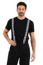 Load image into Gallery viewer, Piano Keys Men&#39;s Adjustable Suspenders
