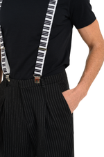 Load image into Gallery viewer, Piano Keys Men&#39;s Adjustable Suspenders
