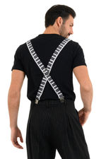 Load image into Gallery viewer, Piano Keys Men&#39;s Adjustable Suspenders
