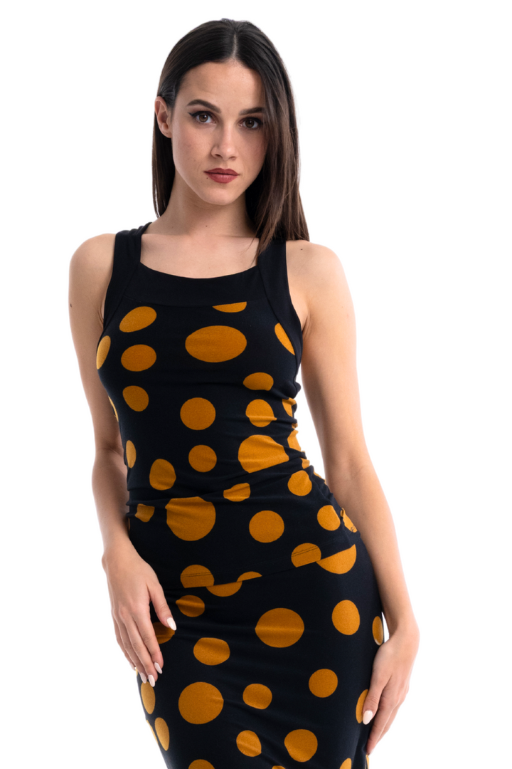 Polka Dot Crisscross Back Tango Top