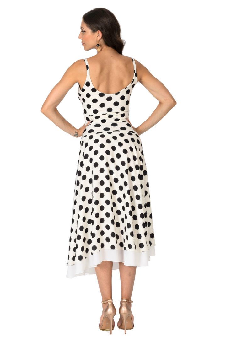 Polka Dot Two-layer Georgette Skirt