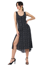 Load image into Gallery viewer, Polka Dot Dress With Cutout Back &amp; Metallic Detail