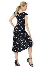 Load image into Gallery viewer, Polka Dot Dress With Gatherings