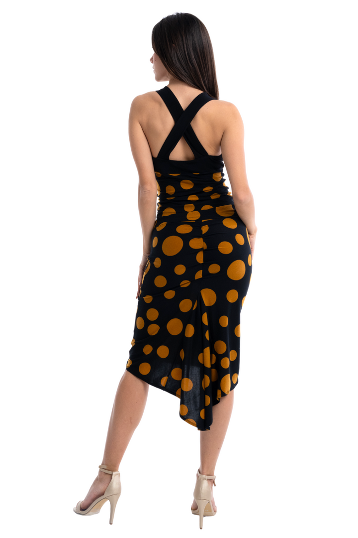 Polka Dot Fishtail Tango Skirt