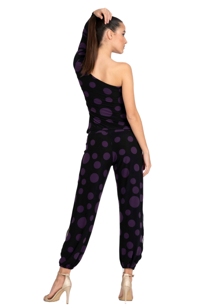 Polka Dot One-Sleeve Tango Top