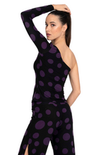 Load image into Gallery viewer, Polka Dot One-Sleeve Tango Top
