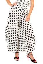 Load image into Gallery viewer, Polka Dot Skirt Style Flowy Dance Pants