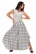Load image into Gallery viewer, Polka Dot Skirt Style Flowy Dance Pants